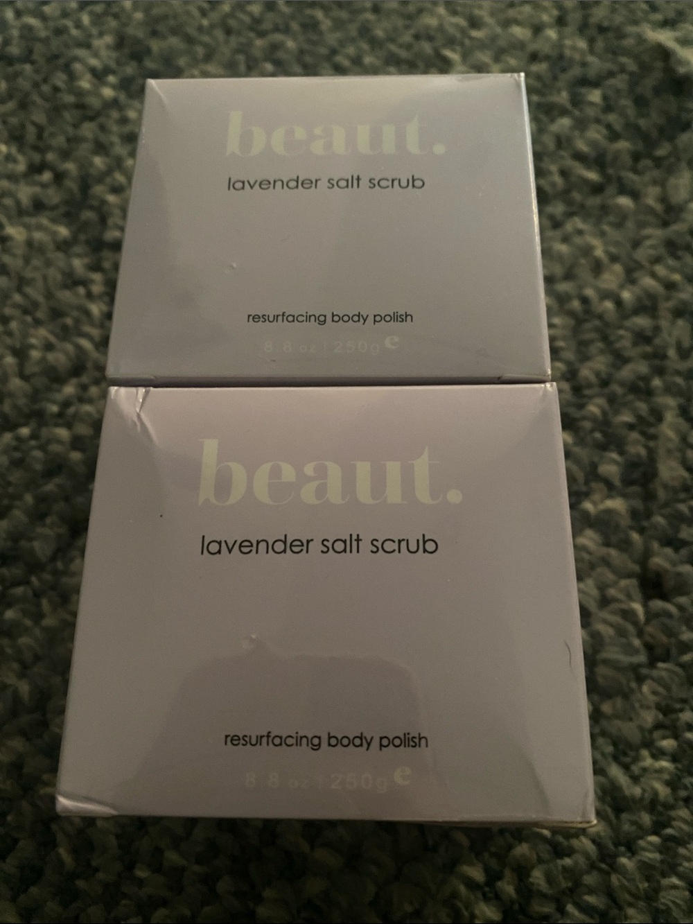 NEW Sealed Beaut Lavender Salt Scrub - 2 Pack